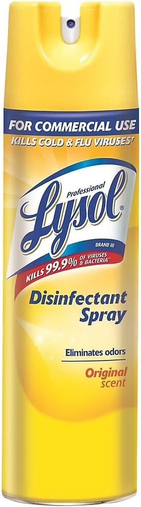 Lysol Professional Disinfectant Spray, Original Scent, 19 Ounce (Pack of 12)