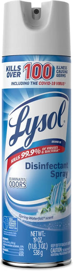 Lysol Disinfectant Spray, Sanitizer, Deodorizer, Spring Waterfall, 19 oz