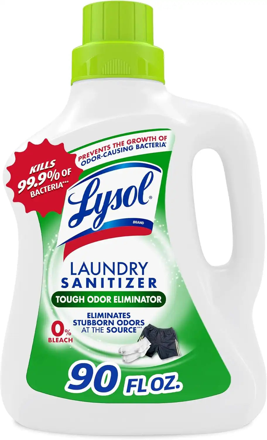 Lysol Laundry Sanitizer, Detergent Additive, Tough Odor Eliminator, 90oz